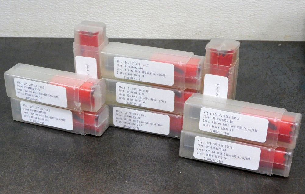 ICS - HS-BMMA025.00 ICS Cutting Tools M25.00 Hole Saw Bimetal Lot of (9)