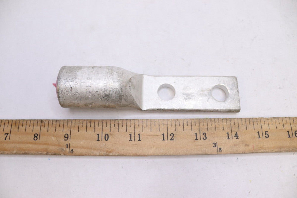Burndy Crimp Lug 4/0-500 2-Hole 1.45" x 1.35" x 5.85" YA34A3N131T12E