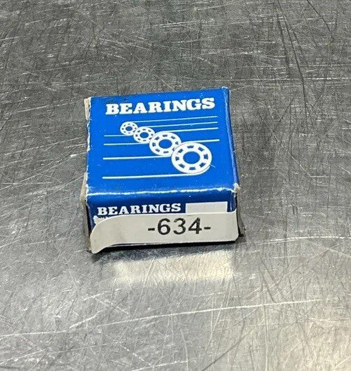 634 OPEN DEEP GROOVE BALL BEARING Nos Surplus