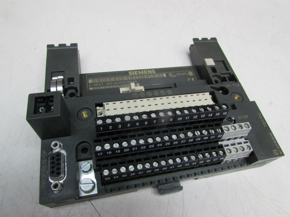 SIEMENS 6ES7193-0CA10-0XA0 ET200B TB1/DC TERMINAL BASE MODULE XLNT USED M/OFFER