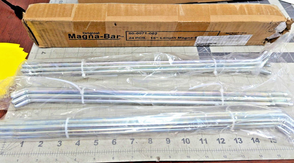 24-Pack Retail Space Solutions 80-0071-002 Magna-Bar 15" Straight Peg [A7S3]
