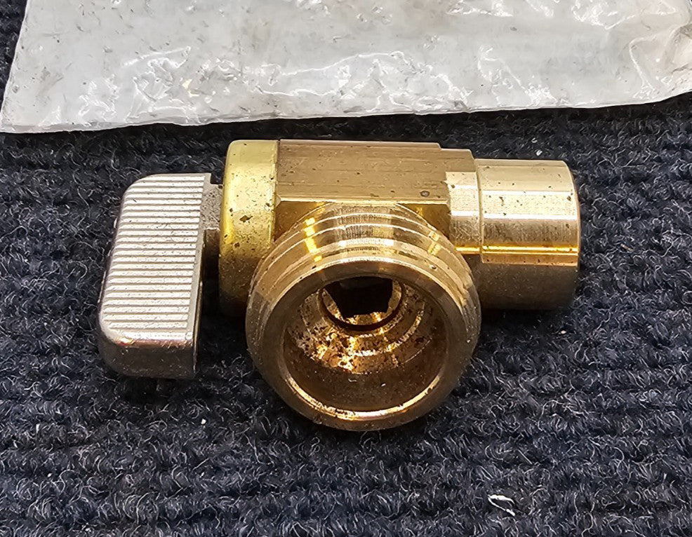 (QTY 2) Dahl 621-13-04-BAG: Mini-Ball 1/2 Fem. Solder X Male Hose. Lead Free