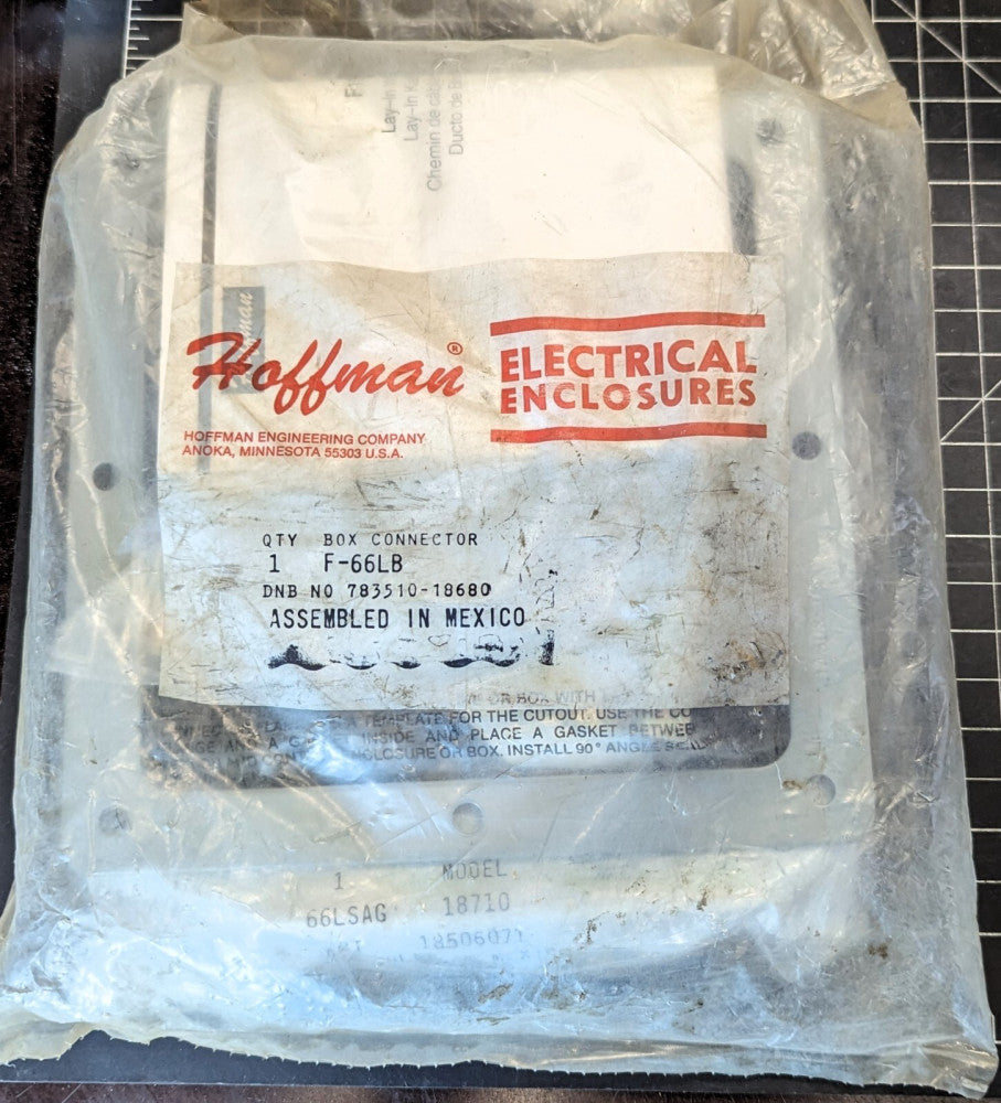 Hoffman F66LB Wireway Box Connector Lay-in, 6.00x6.00, Gray, Steel [A2BB]