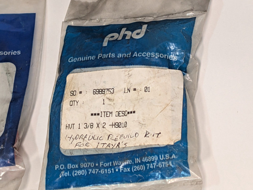PHD Hydraulic Rebuild Kit HVT 1-3/8 X 2 -H9010, Sealed Package