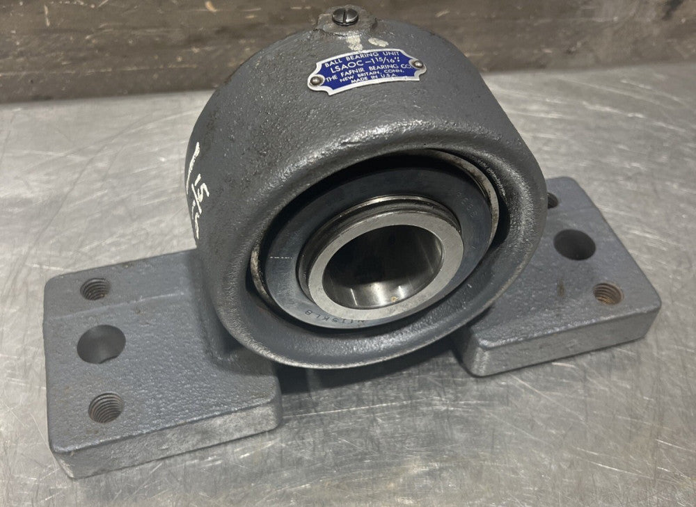 Fafnir LSAOC-1 15/16” Ball Bearing Pillow Block Nos Surplus