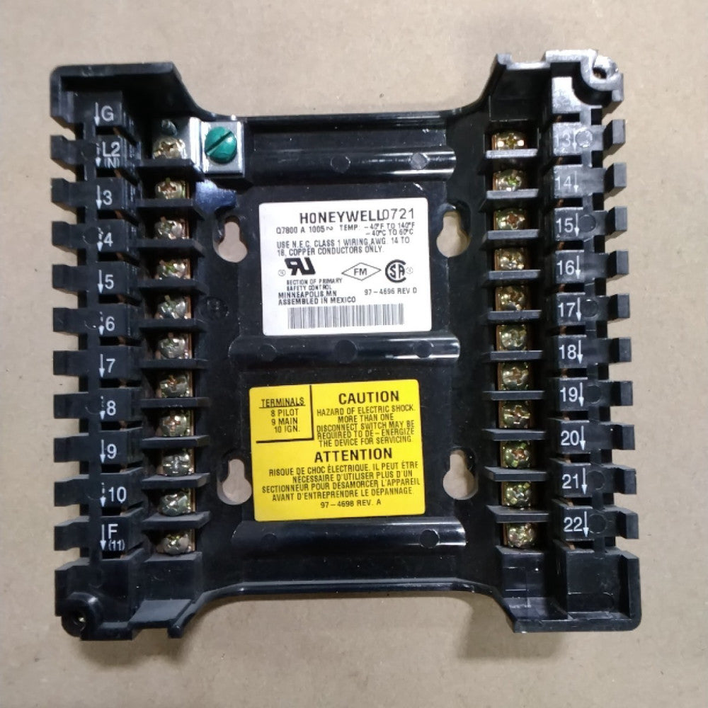 HONEYWELL 97-4696 BURNER CONTROL RELAY BASE 0721 E39 – SPMX SOLUCIONES ...