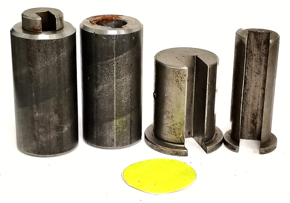 ASSORTED LOT KEYWAY SHAFT COUPLER & BROACH BUSHING COLLARS  LOT OF 4