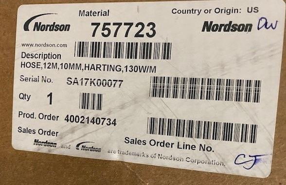 Nordson 757723 Glue Hose, 12M Length 10mm ID 