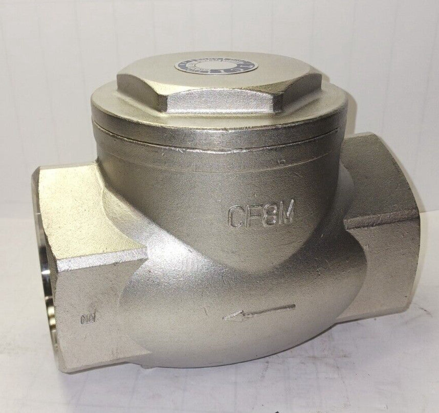 NEW TCI SOCKET WELD CHECK VALVE STAINLESS STEEL TYPE SWING W.P. 200 CF8M