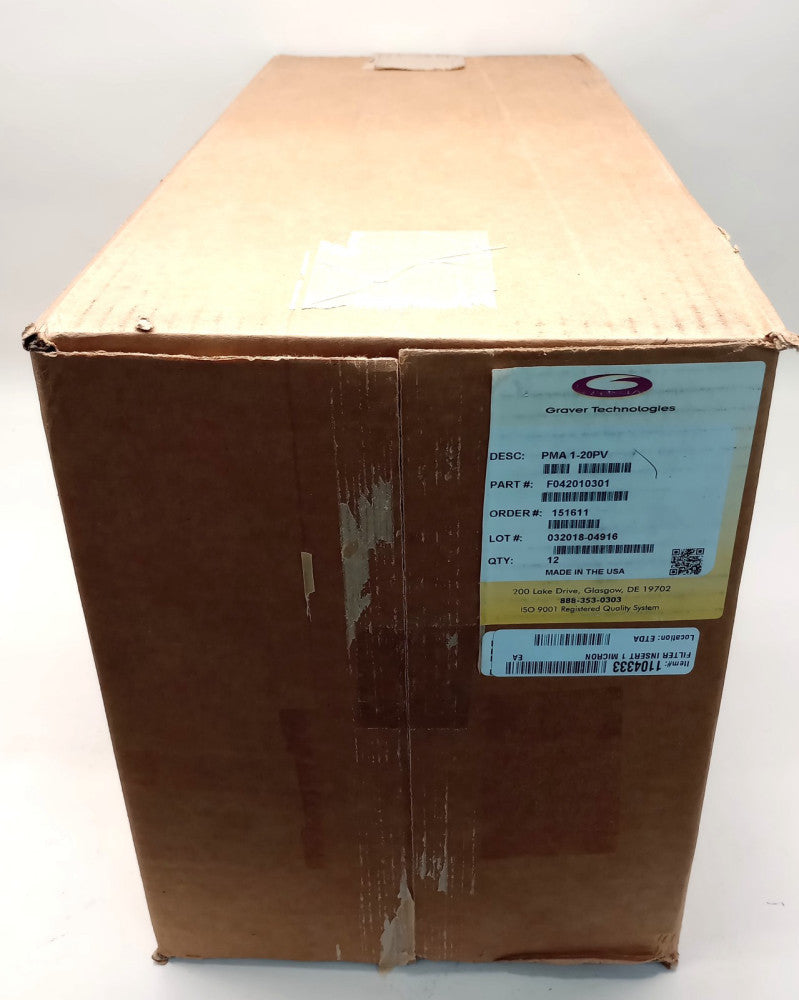 Graver Technologies F042010301-12 Filter Insert PMA 1-20PV 1 Micron (Box Of 12)