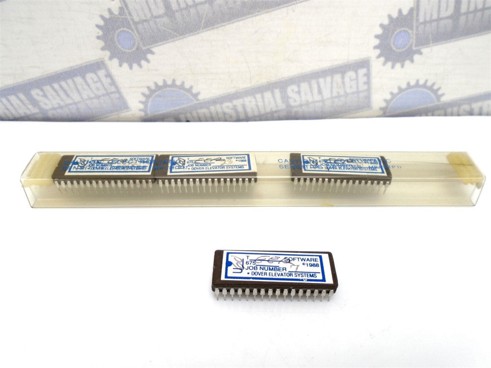 (4 Pc) DOVER ThyssenKrupp - U60 - 675-EE12 SOFTWARE CHIP MICROPROCESSOR (NEW)