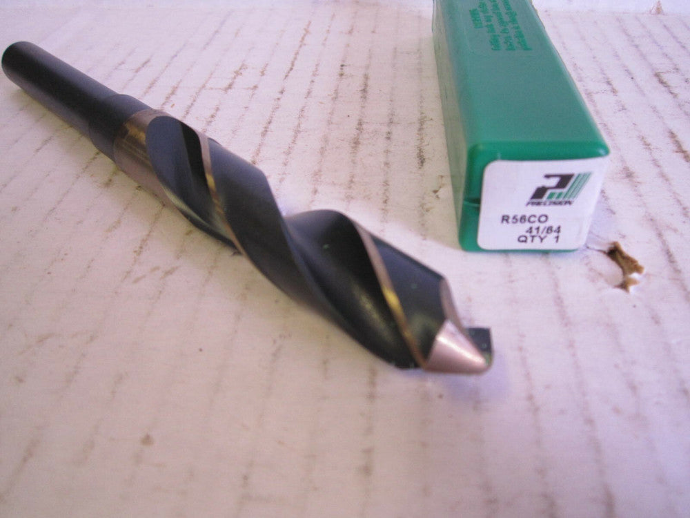 Precision (92341) 41/64" x 1/2" x 3" x 6" OAL HSS RH Straight Jobber Drill Bit 