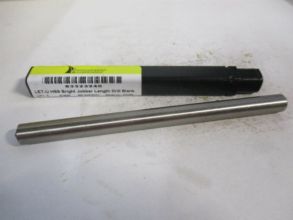 (63323240) Letter U 5" OAL Bright Finish HSS Long Drill Blank 