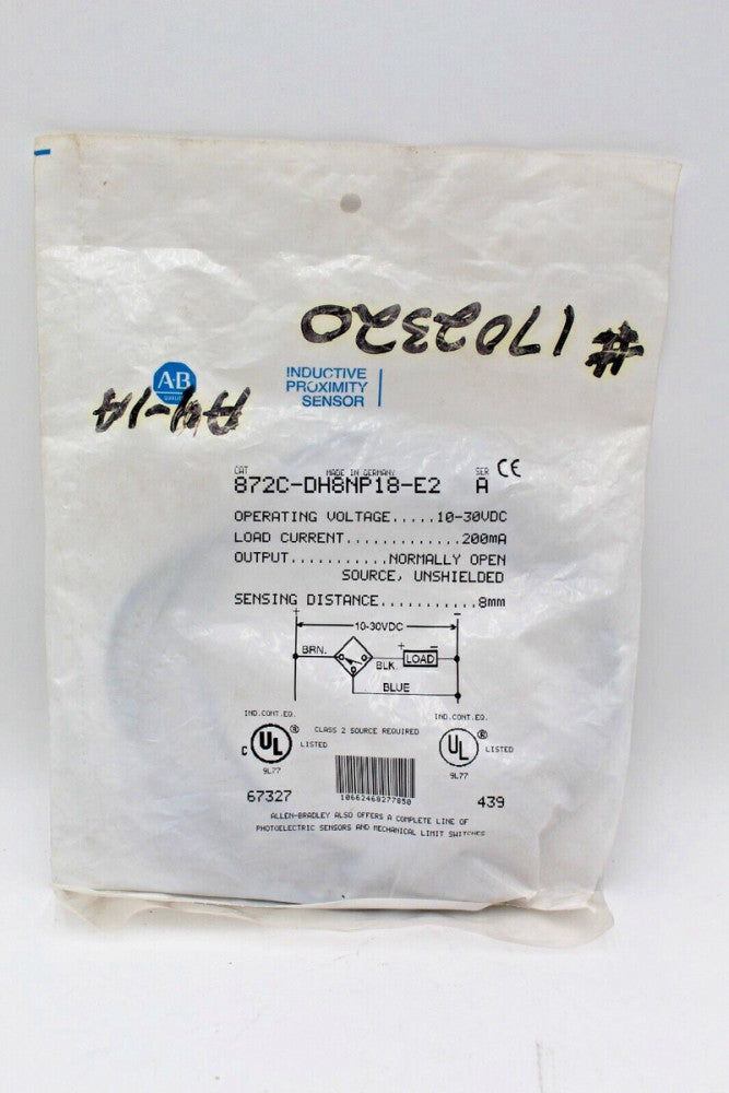 Allen-Bradley 872C-DH8NP18-E2 Industrial Proximity Sensor