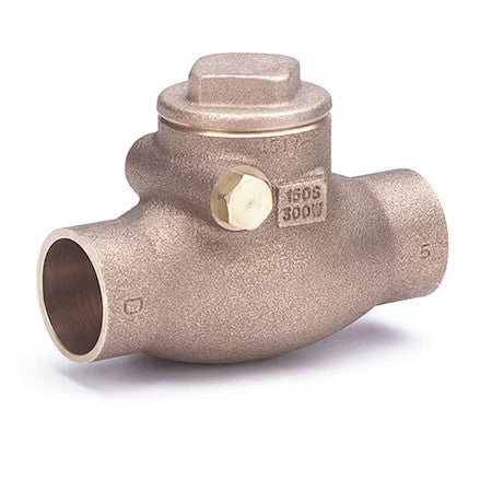 Milwaukee Valve 1509 1/2 1/2" Sweat Bronze Swing Check Valve