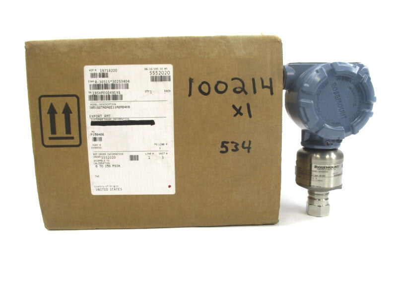 ROSEMOUNT 3051S2TA2A2E11A2AB4K6 10.5-30VDC 150PSI NSMP