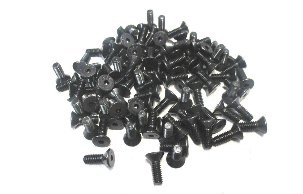 Brighton (211049) #8-32 UNC 1/2 OAL 3/32 Hex 82° Flat Cap Screw - Lot of 100