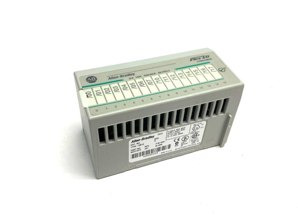 Allen Bradley 1794-OB16 Ser. A Flex I/O Source Output Module 16-Point 96221875