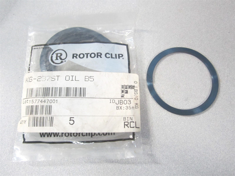 Rotor Clip (KG-237ST OIL) 2-3/8" Steel Internal Spiral Retaining Ring - Qty 6