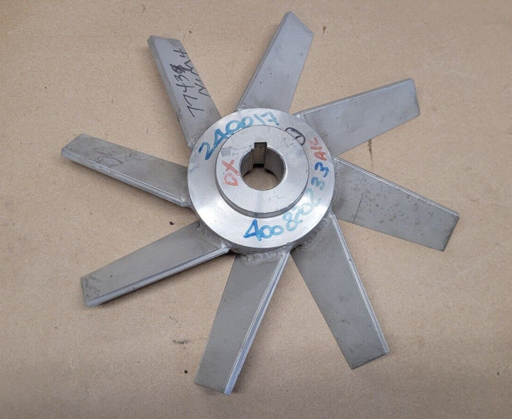 400820233A12 8-Blade Right Hand Knife Stainless Steel 1-3/32" Bore 10-13/16" OD