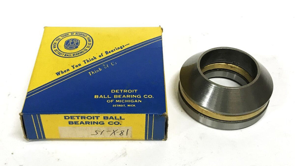 Detroit Bearing Company 3-Piece Tapered Thrust Ball Bearing 18x15 NOS