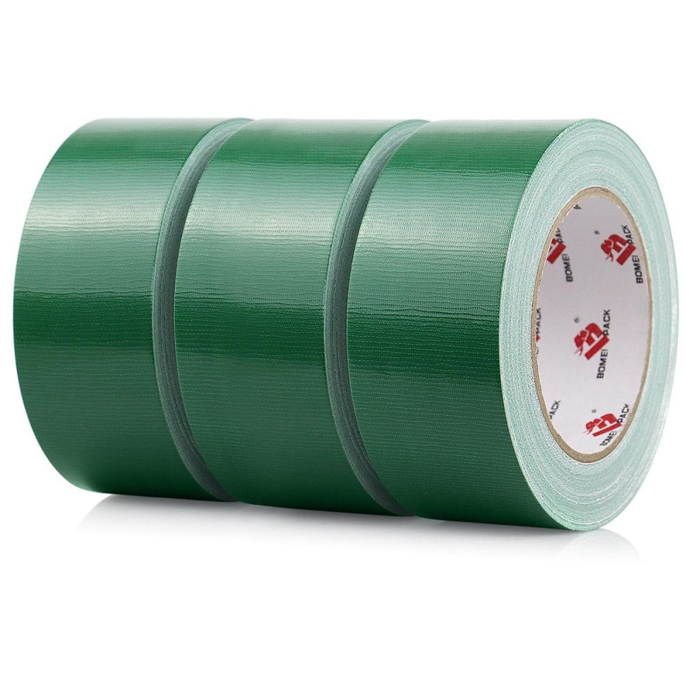 BOMEI PACK 3 Pack Duct Tape Green Heavy Duty,2 Inch x 30 Yards,9 Mil 