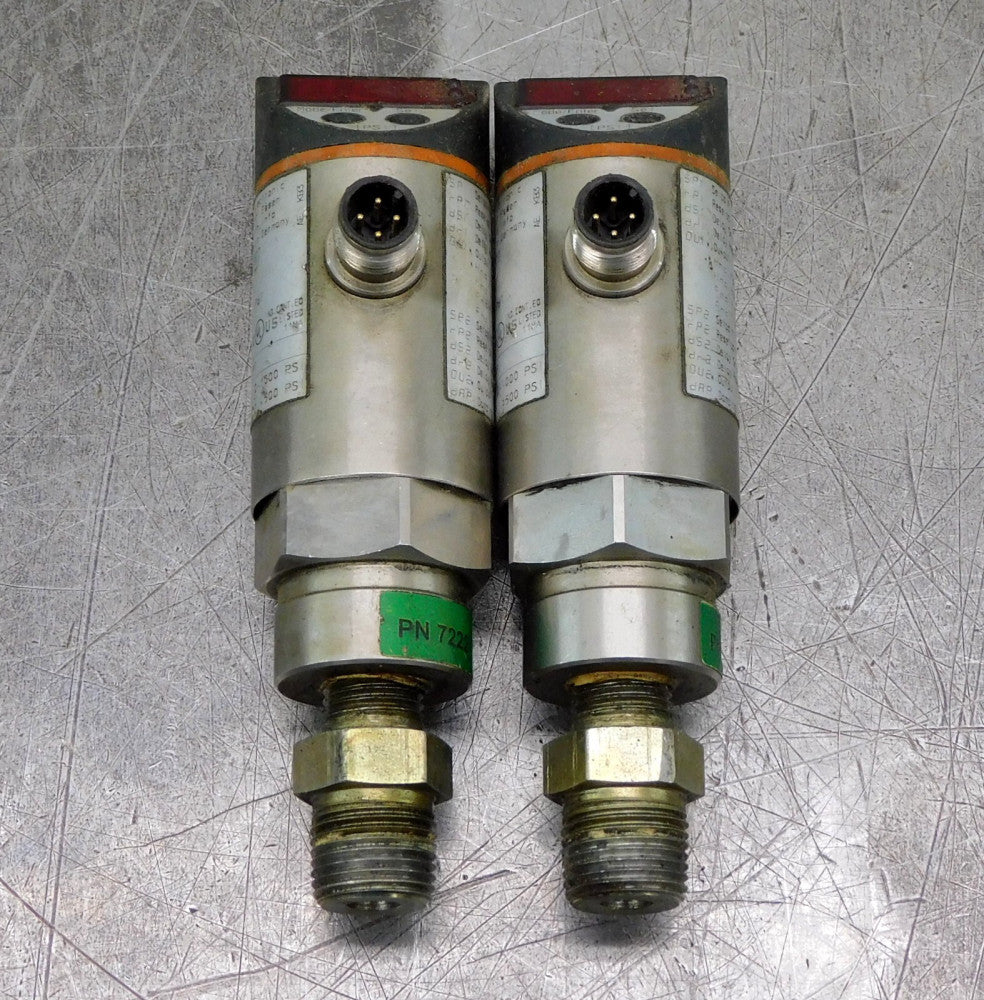 IFM Electronic PN7222 Pressure Control Switch 18-30V DC Lot of Two (2)
