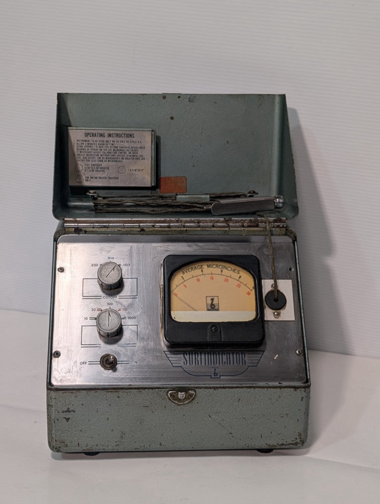 Brush Electronics BL-110 Surfindicator Microinches Probe Meter, 115v @ 50/60Hz