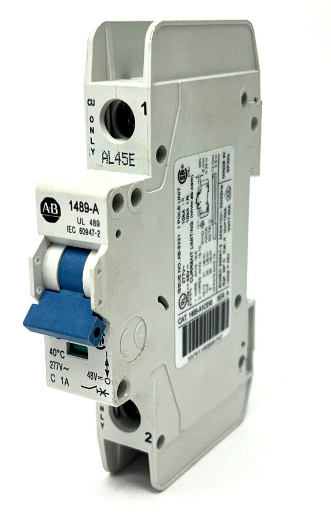 Allen Bradley 1489-A1C150 Ser A Circuit Breaker 1-Pole 15A 277VAC 48VDC