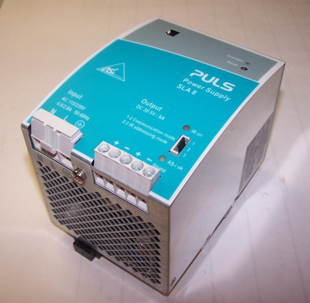 PULS POWER SUPPLY 115/230 VAC INPUT 30.5 VDC OUTPUT MODEL SLA8.100