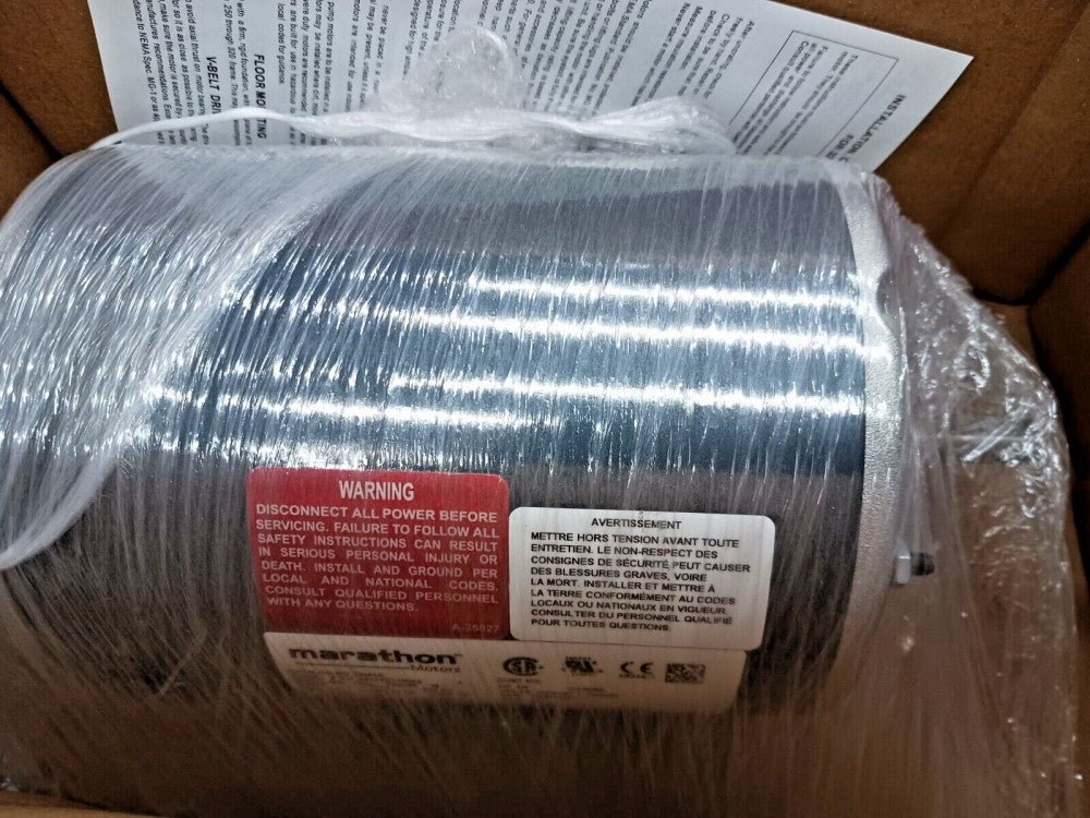 NEW MARATHON .25 HP AC ELECTRIC MOTOR 48 FRAME 230/460 VAC 3PH 1725 RPM DP G044A
