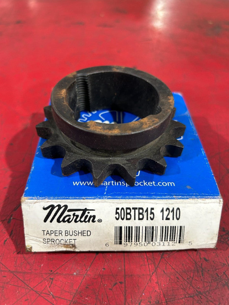 NEW IN BOX MARTIN TAPER BUSHED SPROCKET 50BTB15 1210