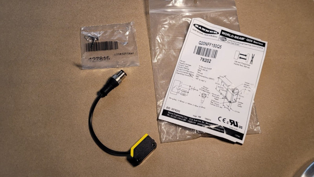 Banner Q20NFF150Q5 78202 World Beam Sensor 10-30 VDC NPN