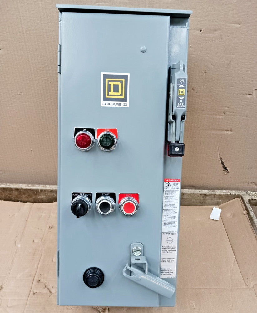 New Square D Size 0 Fusible Combination Motor Starter 8536SBO2H30S Nema 3r