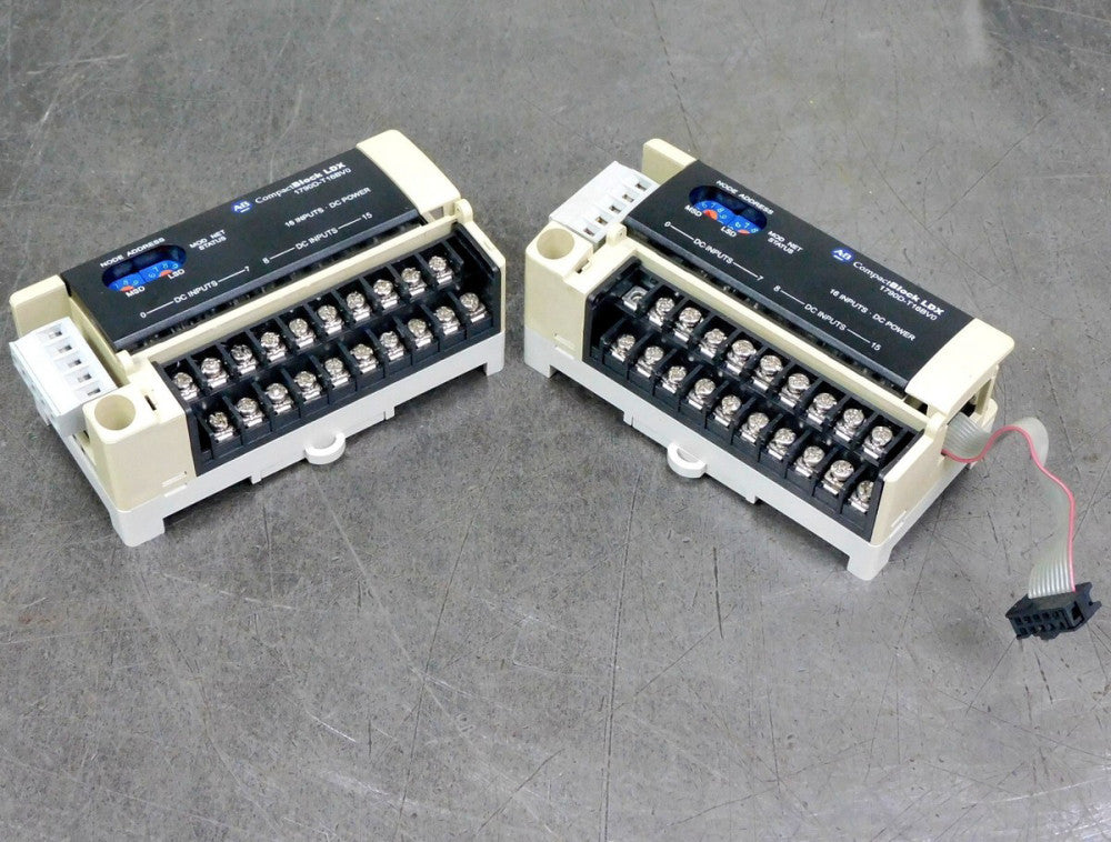 Allen Bradley 1790D-T16BV0 Base Block Module DC Input IP20 Lot of Two (2)