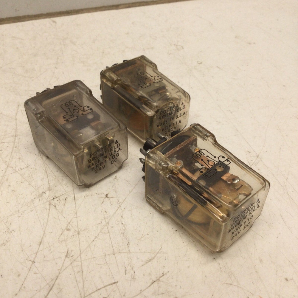 POTTER & BRUMFIELD KRP11DG, KRP11D, & KRP11A General Purpose Relay Mixed Lot