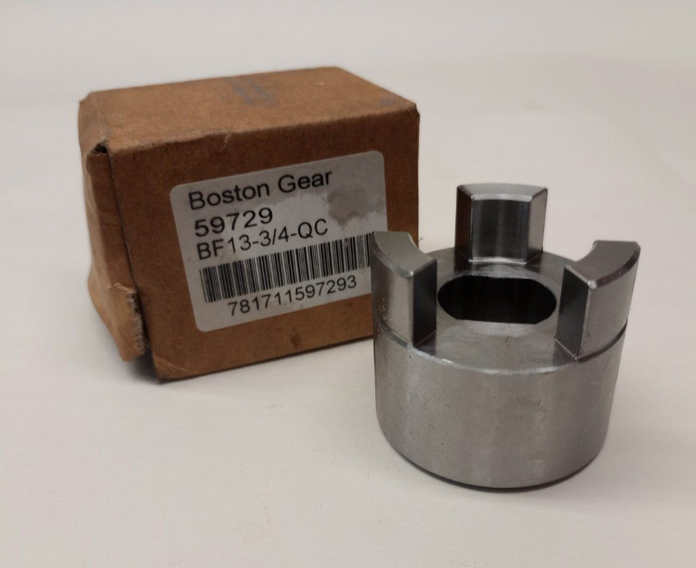 Boston Gear 59729 Coupling 3-Jaw BF13-3/4-QC 0.75-inch bore with 2 flat spots