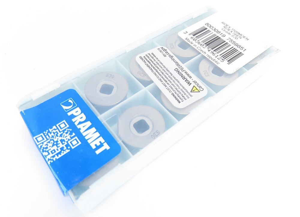 Dormer Pramet ROEX 1509MOEN Pack of 10 Grade S30 Milling Inserts 7559851 NEW