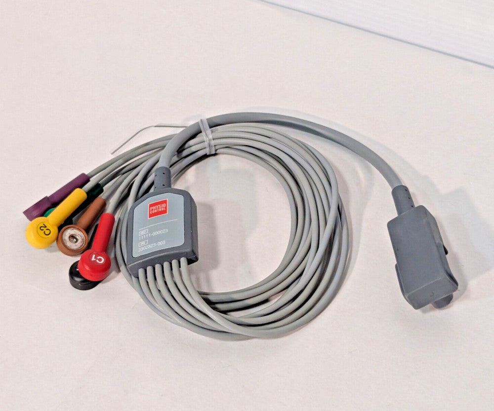 Physio Control 3302823-003 ECG Attachment 6-Lead Wire, Snap, Lifepak Monitor