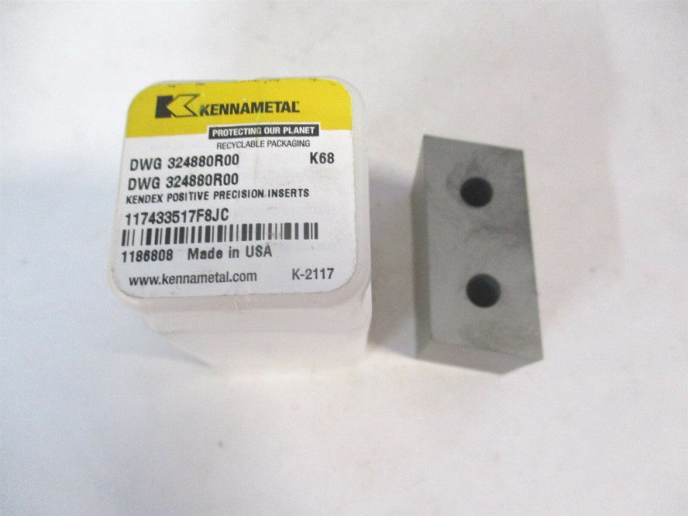 Kennametal (1186808) DWG 324880R00 Kendex Positive Precision Insert 