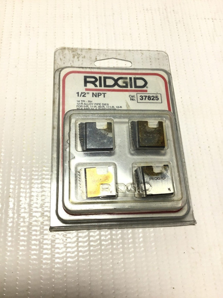 Ridgid 37825 12-R Alloy Pipe Dies 1/2" NPT 14 TPI-RH