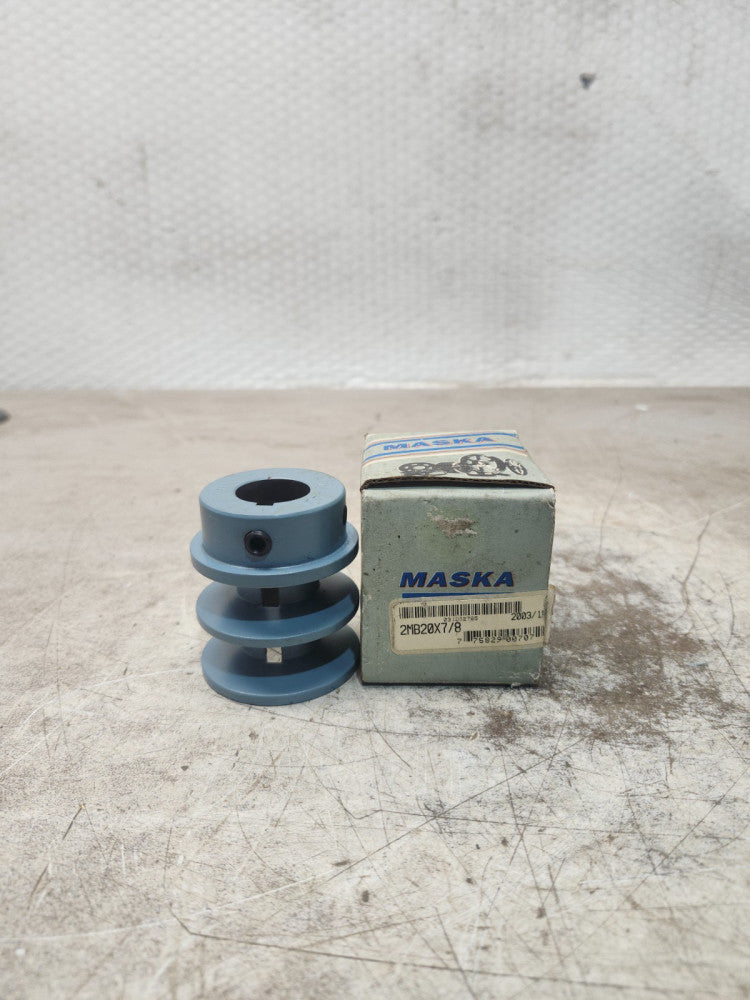 NEW IN BOX MASKA LIGHT DUTY FIXED BORE SHEAVE 2MB20X7/8