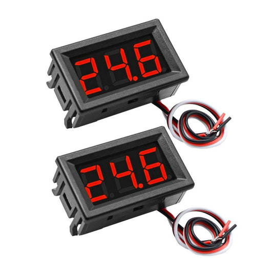 2Pack DC0-100V Mini Voltmeter Voltage Tester DC Voltage Gauge Voltage Indicat...