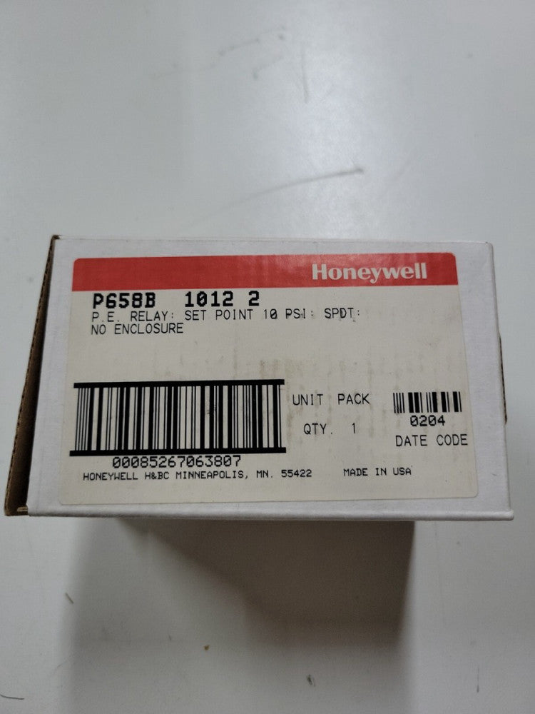1- HONEYWELL P658E 1012 2 RELAY-10 PSI Pneumatic Electric Switch P658E10122 NEW