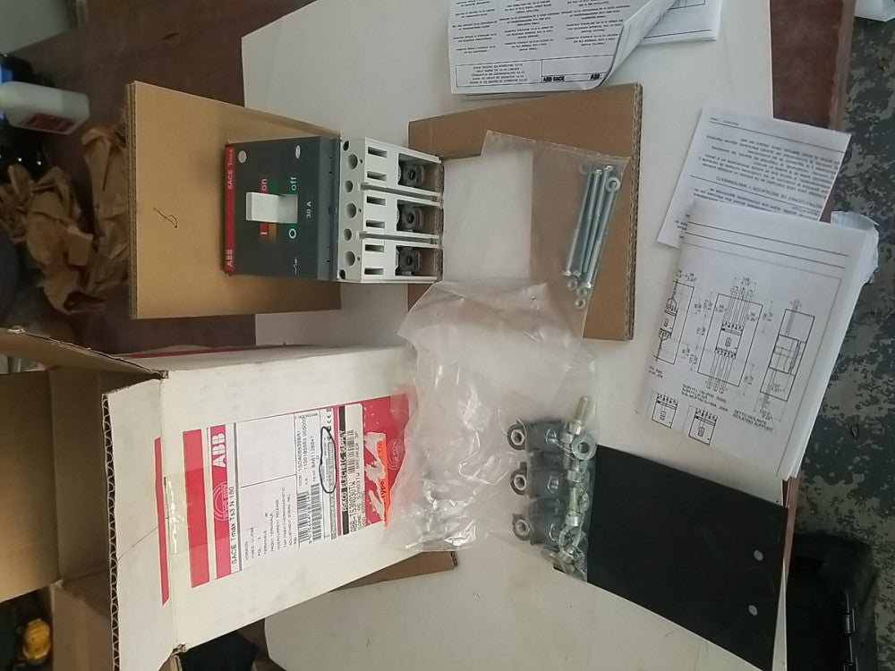 ABB TS3N030TW SACE TMAX TS3 N 100 3 Pole 30 AMP Circuit Breaker 1SDA065398R1