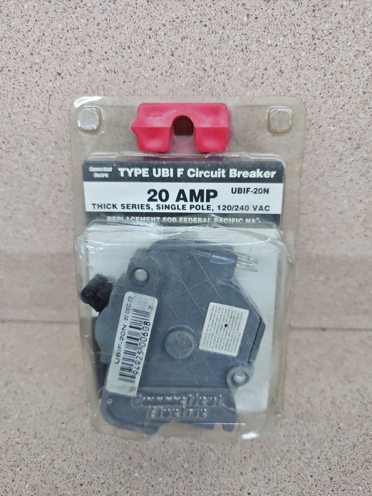 Connecticut Electric UBIF-20N 20 Amp Circuit Breaker Single Pole