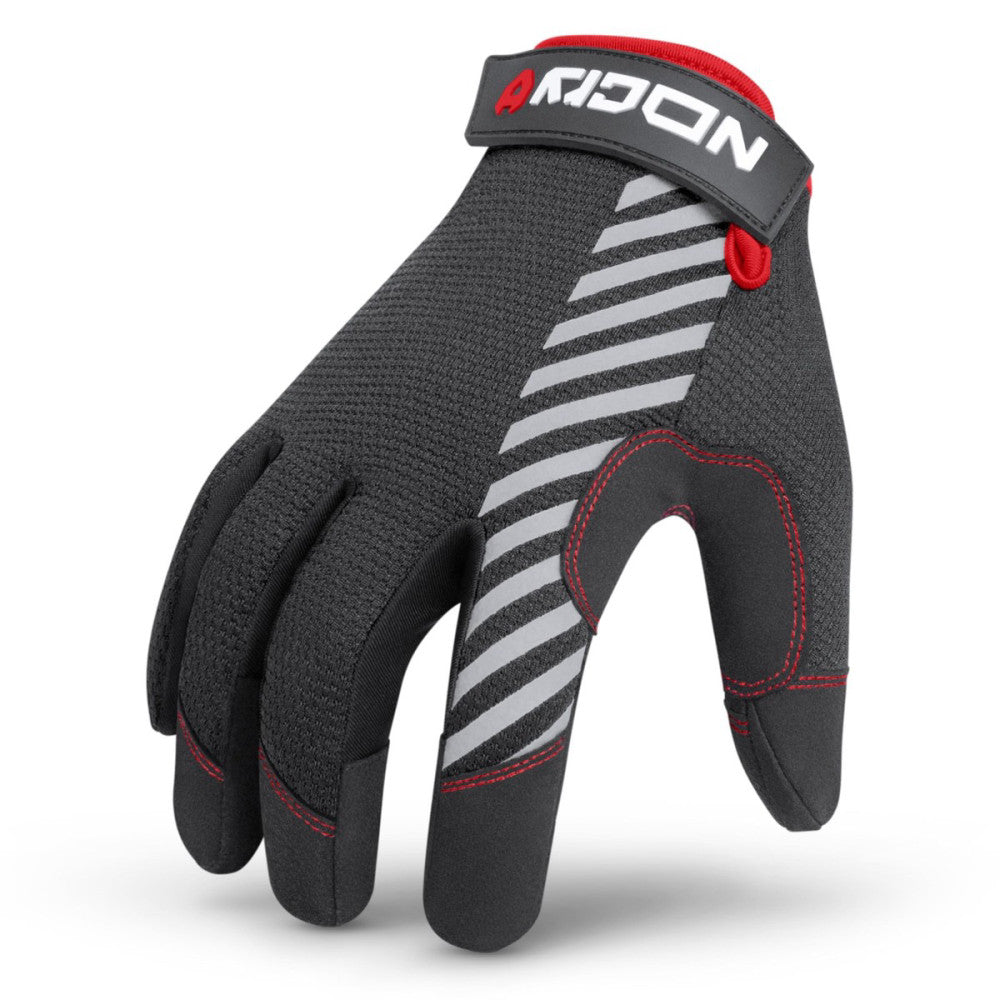 Utility Gloves for Men with Reinforced Fingers and Thumb Crotch; Double Stitc...