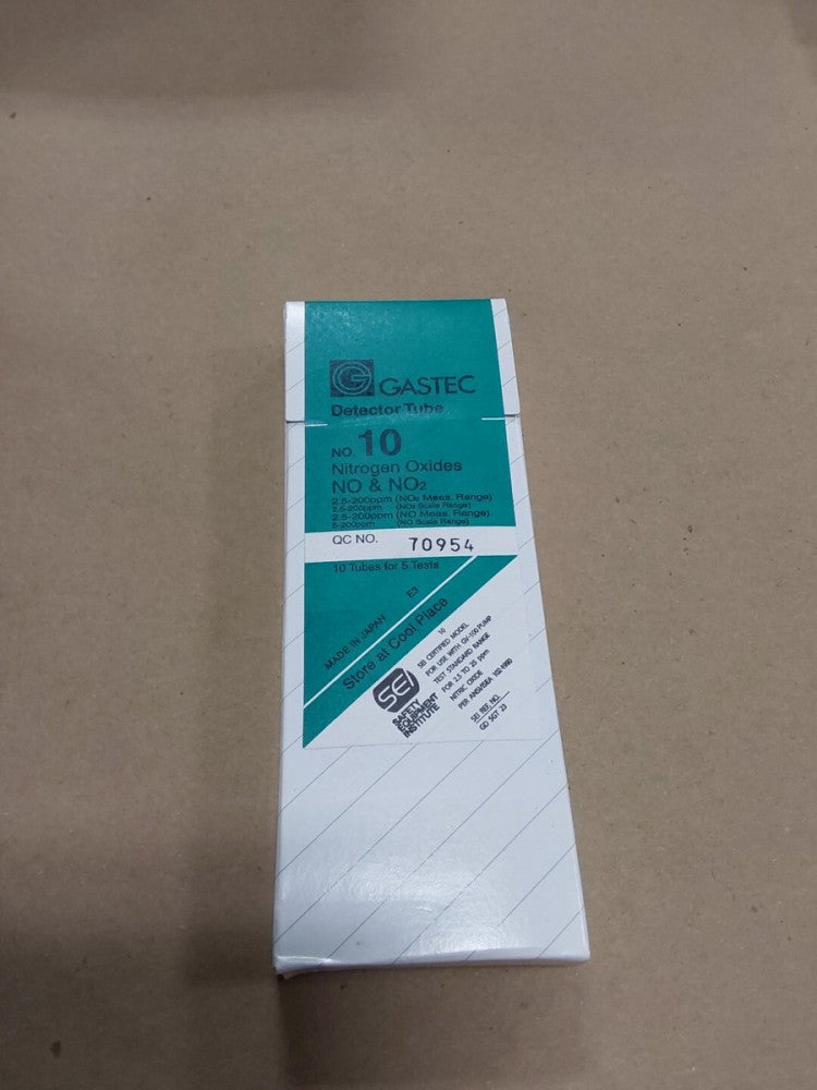 GASTEC No. 10 Nitrogen Oxides Detector Tube, Box Of 10