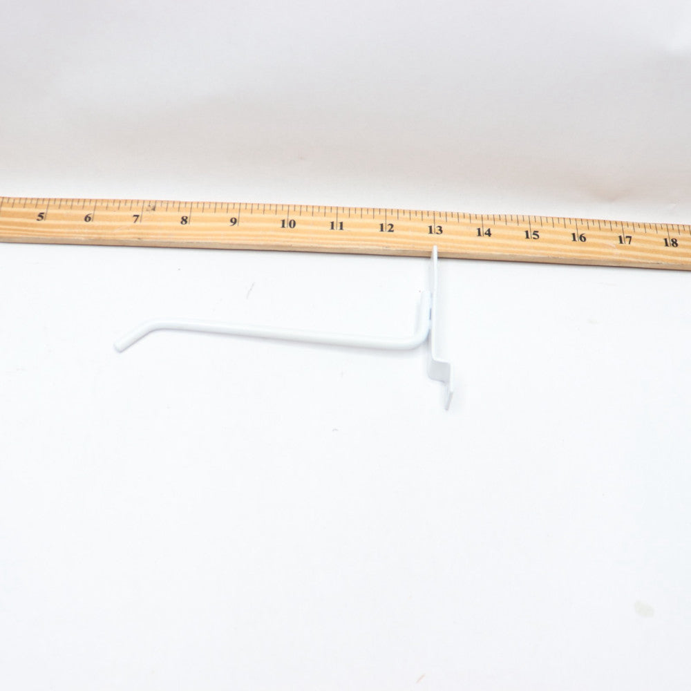 Peg Hook for Slatwall White 6"
