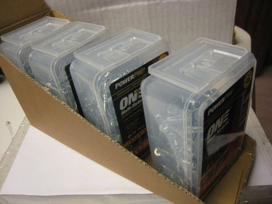 4 yes 4 PowerPro One Multi Material Steel 8 x 1 1/4" Screw Pack: 1LB ea  #116761